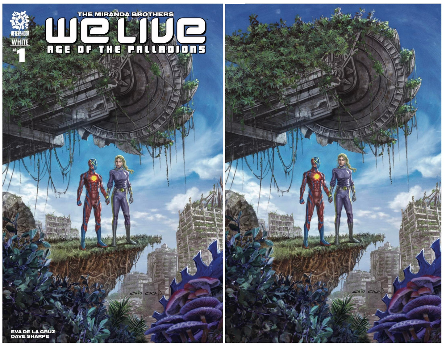 WE LIVE AGE OF PALLADIONS #1 WHITE CAIO CACUA TRADE/VIRGIN VARIANT SET LIMITED TO 250 SETS