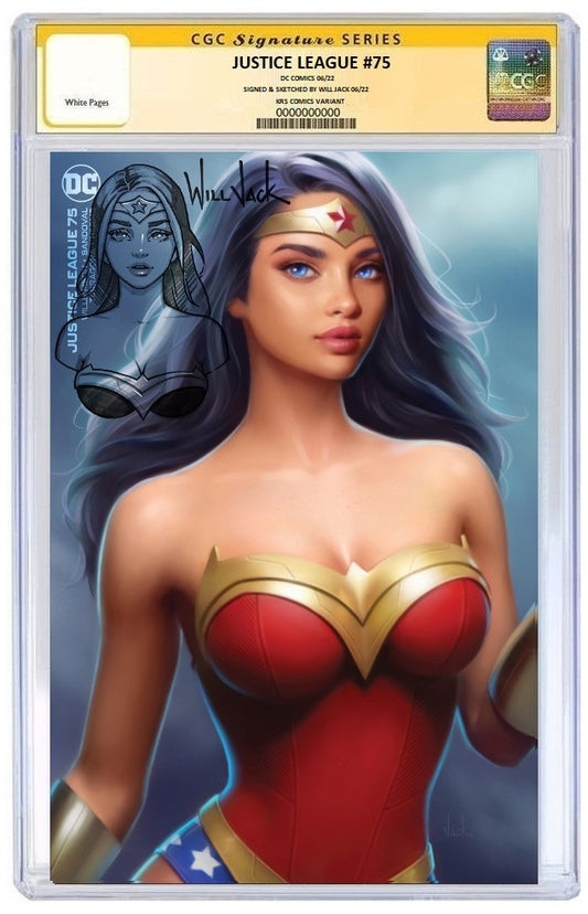 JUSTICE LEAGUE #75 WILL JACK MINIMAL TRADE DRESS VARIANT LIMITED TO 1500 CGC REMARK PREORDER