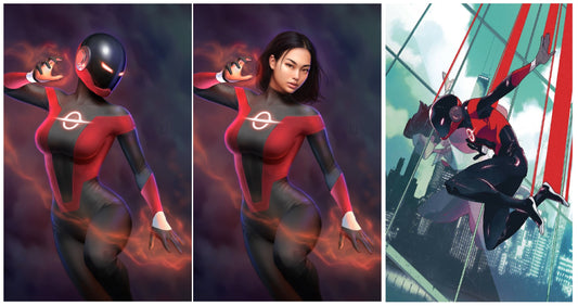 RADIANT RED #1 WILL JACK HELMET/UNMASKED VIRGIN VARIANT SET LIMITED TO 500 SETS & 1:25 VARIANT