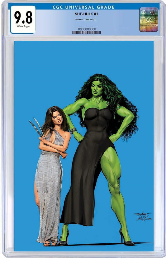 SHE HULK #1 MIKE MAYHEW HOMAGE VIRGIN VARIANT LIMITED TO 1000 COPIES CGC 9.8