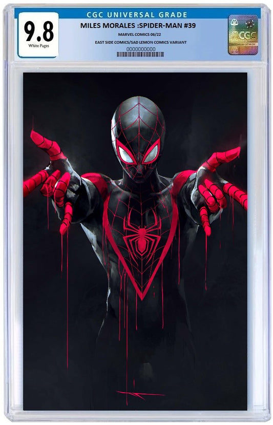 MILES MORALES SPIDER-MAN #39 IVAN TAO VIRGIN VARIANT LIMITED TO 1000 CGC 9.8