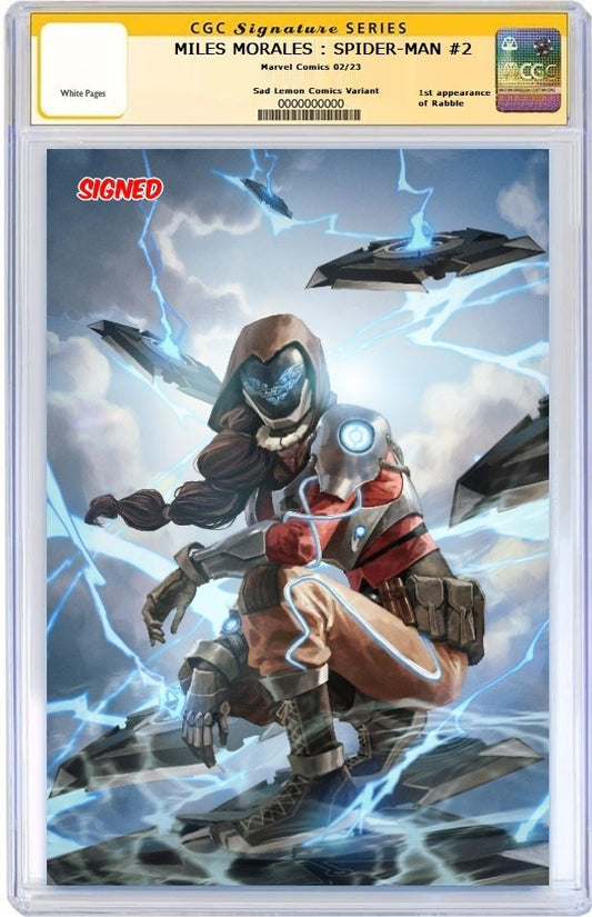 MILES MORALES SPIDER-MAN #2 SKAN SRISUWAN VIRGIN VARIANT LIMITED TO 600 COPIES WITH NUMBERED COA CGC SS PREORDER