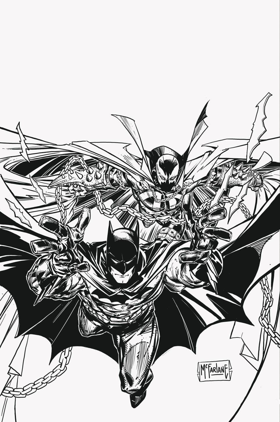 14/12/2022 BATMAN SPAWN #1 1:250 TODD MCFARLANE INKED VARIANT