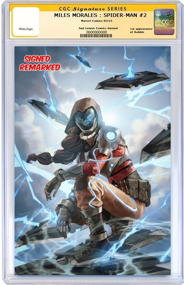 MILES MORALES SPIDER-MAN #2 SKAN SRISUWAN VIRGIN VARIANT LIMITED TO 600 COPIES WITH NUMBERED COA CGC REMARK PREORDER