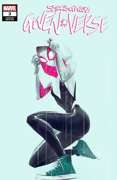 SPIDER-GWEN GWENVERSE #3 IVAN TAO NEGATIVE SPACE TRADE DRESS VARIANT