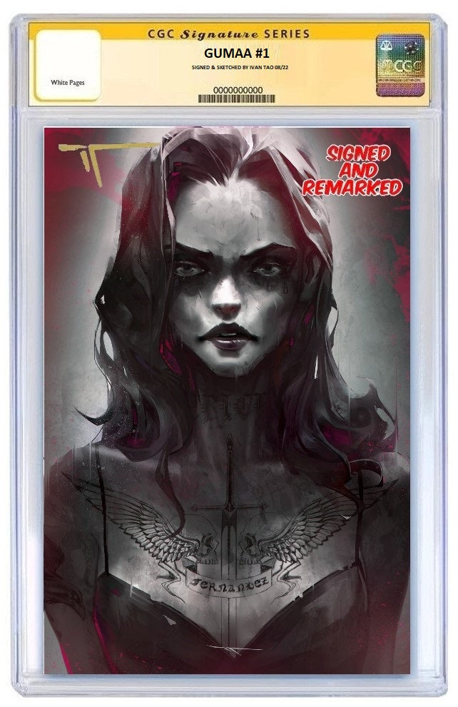 GUMAA : THE BEGINNING OF HER #1 IVAN TAO BLIND FAITH FOR LORD VIRGIN VARIANT LIMITED TO 350 CGC REMARK PREORDER