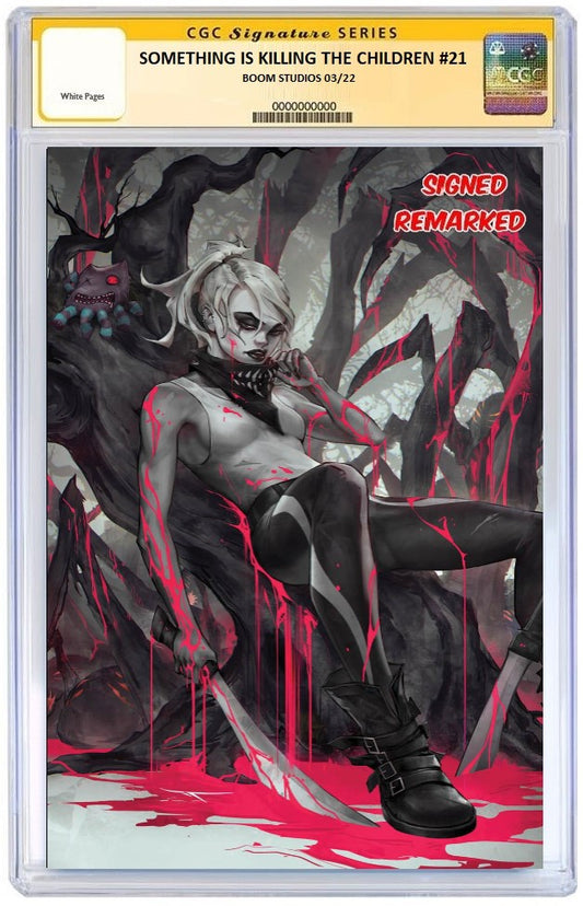 SOMETHING IS KILLING THE CHILDREN #21 IVAN TAO VIRGIN VARIANT LIMITED TO 800 CGC REMARK PREORDER