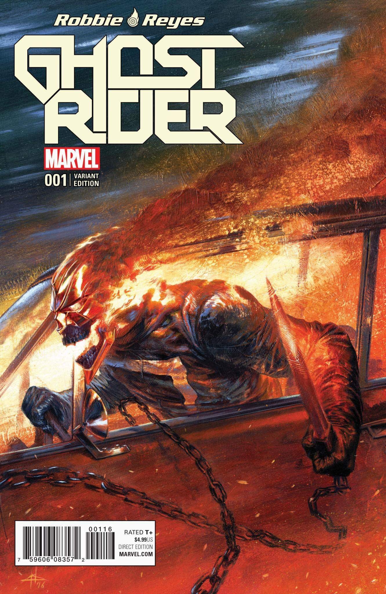 NOW GHOST RIDER #1 GABRIELE DELL’OTTO VARIANT COLOR & BW - Sad Lemon Comics