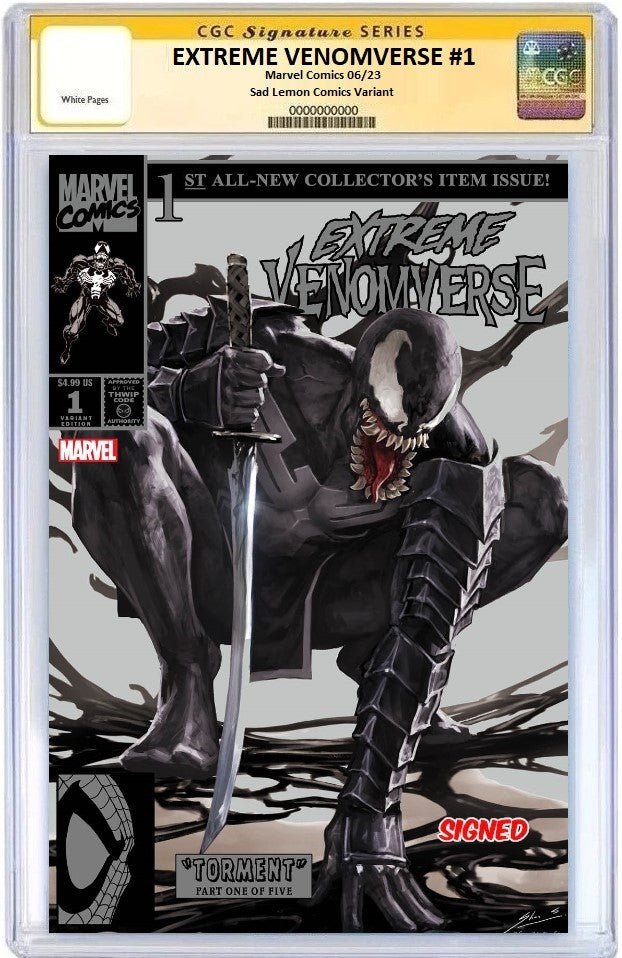 EXTREME VENOMVERSE #1 SKAN SRISUWAN HOMAGE VARIANT LIMITED TO 500 COPIES WITH NUMBERED COA CGC SS PREORDER