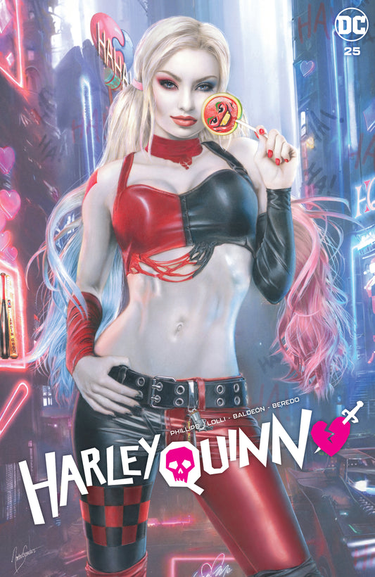 HARLEY QUINN #25 NATALI SANDERS VARIANT LIMITED TO 600 COPIES WITH NUMBERED COA