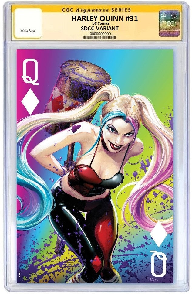 SDCC 2023 HARLEY QUINN #31 CLAYTON CRAIN FOIL VARIANT LIMITED TO 1000 COPIES - RAW & GRADED OPTIONS