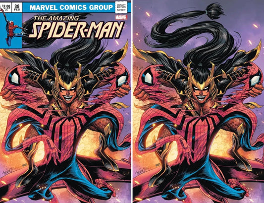 AMAZING SPIDER-MAN #88 TYLER KIRKHAM TRADE/VIRGIN HOMAGE VARIANT SET LIMITED TO 1000 SETS 1ST QUEEN GOBLIN