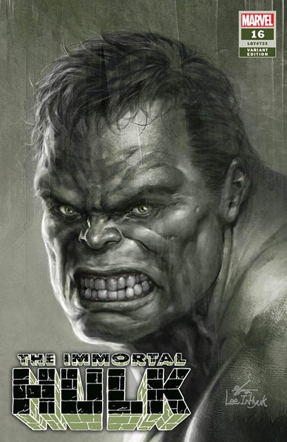 IMMORTAL HULK #16 IN HYUK LEE AUTHENTIC SKETCH VARIANT LIMITED TO 500 COPIES