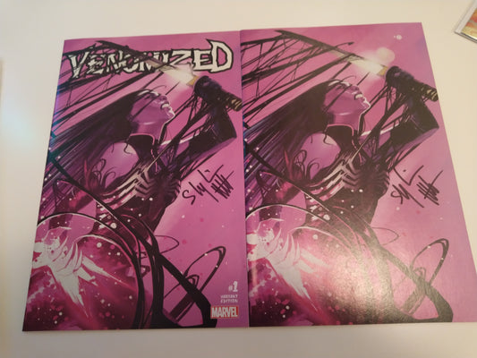 VENOMIZED #1 (OF 5) EXCLUSIVE STEPHANIE HANS VIRGIN SET C2E2 SIGNED