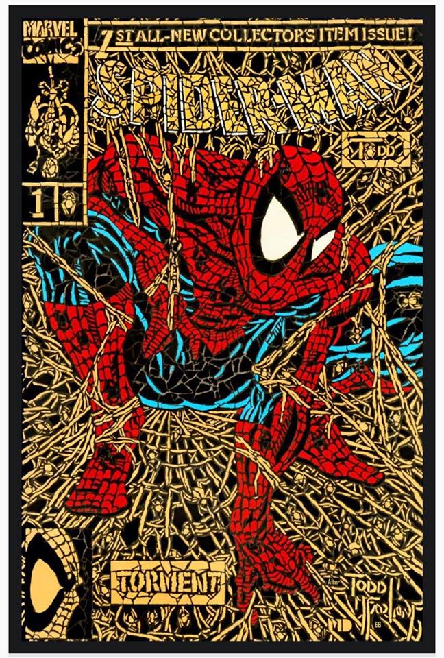 SPIDER-MAN #1 SHATTERED GOLD FACSIMILE VARIANT LIMITED TO 3000