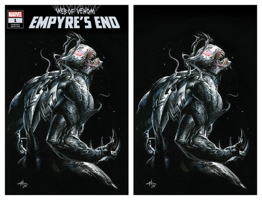 WEB OF VENOM EMPYRES END #1 GABRIELLE DELL'OTTO TRADE/VIRGIN VARIANT SET LIMITED TO 700 SETS WITH COA
