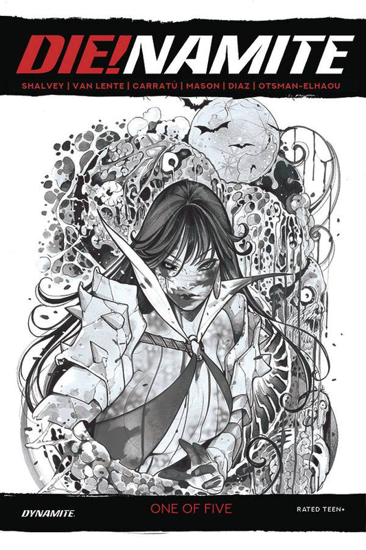 07/10/2020 DIE!NAMITE #1 1:45 MOMOKO VAMPIRELLA ZOMBIE LIVING DEAD GRAYSCALE VARIANT