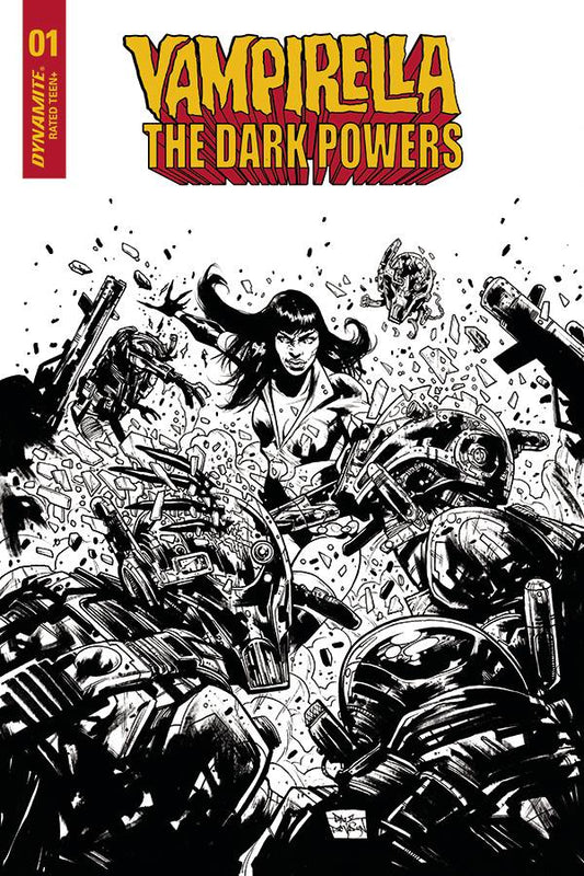 09/12/2020 VAMPIRELLA DARK POWERS #1 1:7 DAVIDSON B&W VARIANT