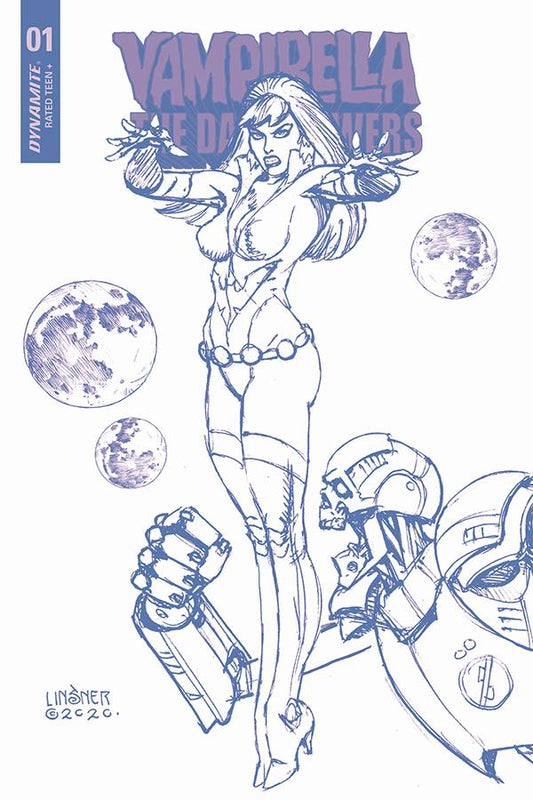 09/12/2020 VAMPIRELLA DARK POWERS #1 1:21 LINSNER COLOR LINE ART VARIANT