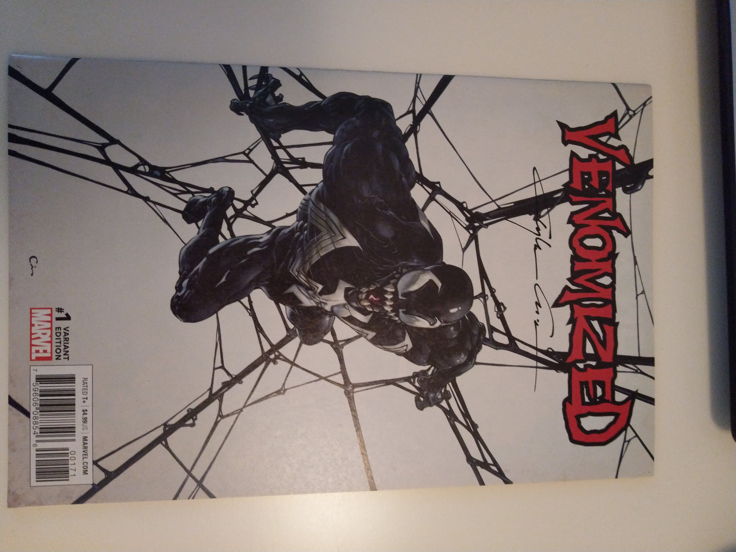 VENOMIZED #1 VARIANT SIGNED BY CLAYTON CRAIN VF/NM