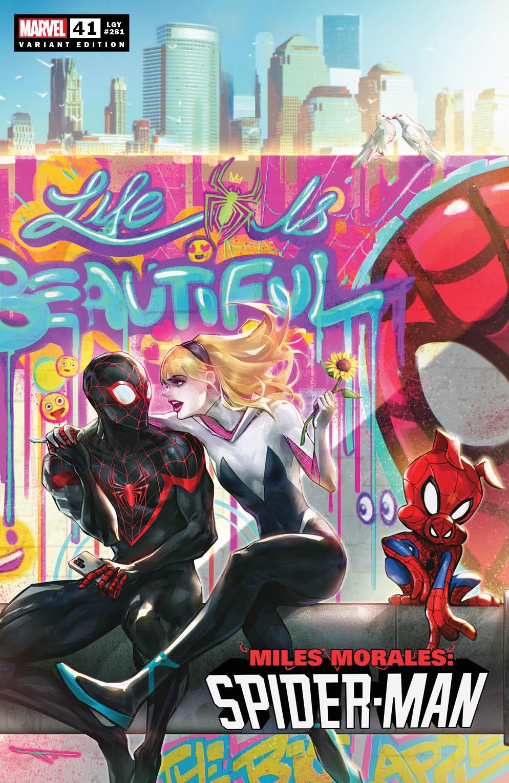 MILES MORALES SPIDER-MAN #41 IVAN TAO LIFE IS BEAUTIFUL VARIANT LIMITED TO 3000 COPIES