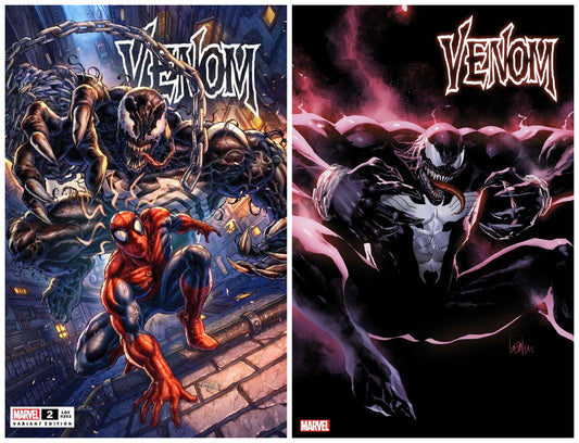 VENOM #2 ALAN QUAH VARIANT LIMITED TO 1000 COPIES WITH NUMBERED COA & 1:25 LEINEL YU VARIANT