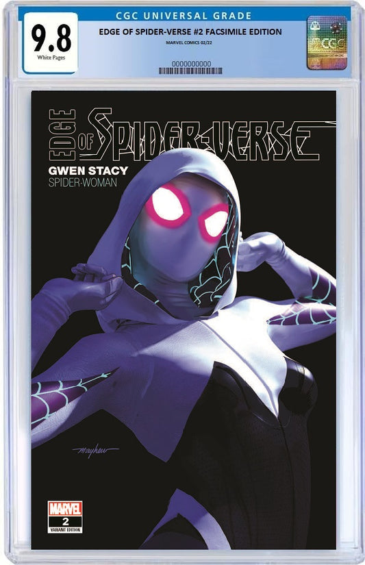 EDGE OF SPIDER-VERSE #2 FACSIMILE EDITION MIKE MAYHEW TRADE DRESS VARIANT LIMITED TO 3000 CGC 9.8 PREORDER