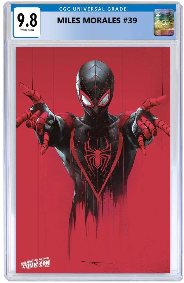 MILES MORALES SPIDER-MAN #39 IVAN TAO NYCC 2022 VIRGIN VARIANT LIMITED TO 1000 COPIES - RAW & CGC