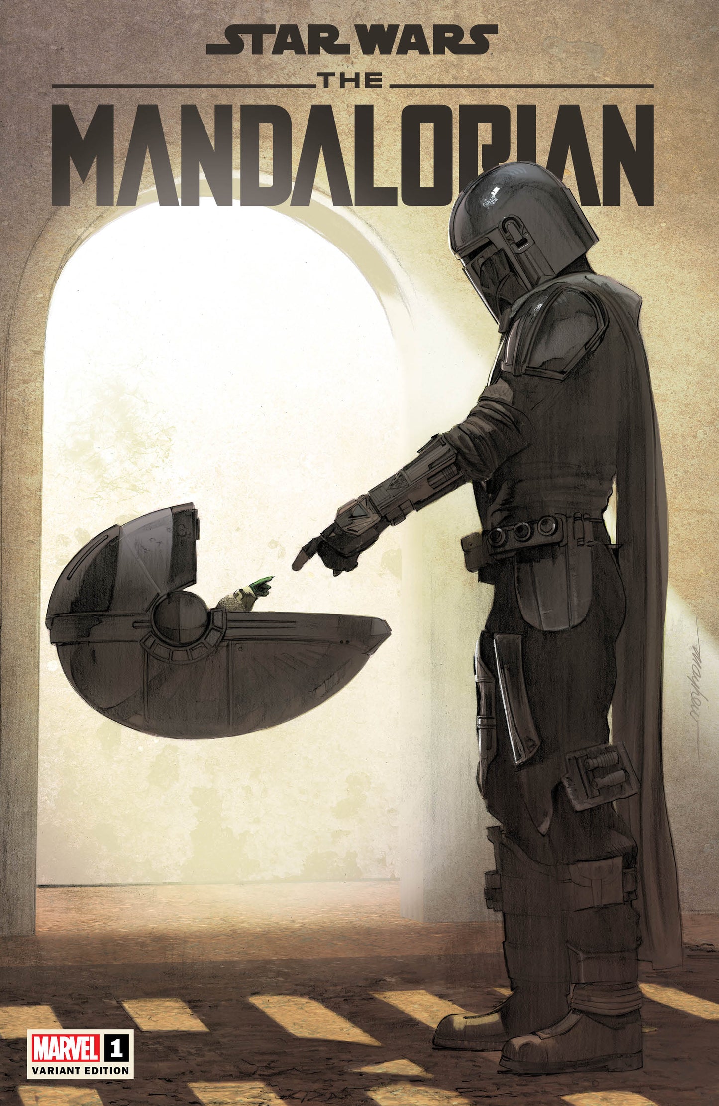 STAR WARS MANDALORIAN #1 MIKE MAYHEW TRADE DRESS VARIANT LIMITED TO 3000
