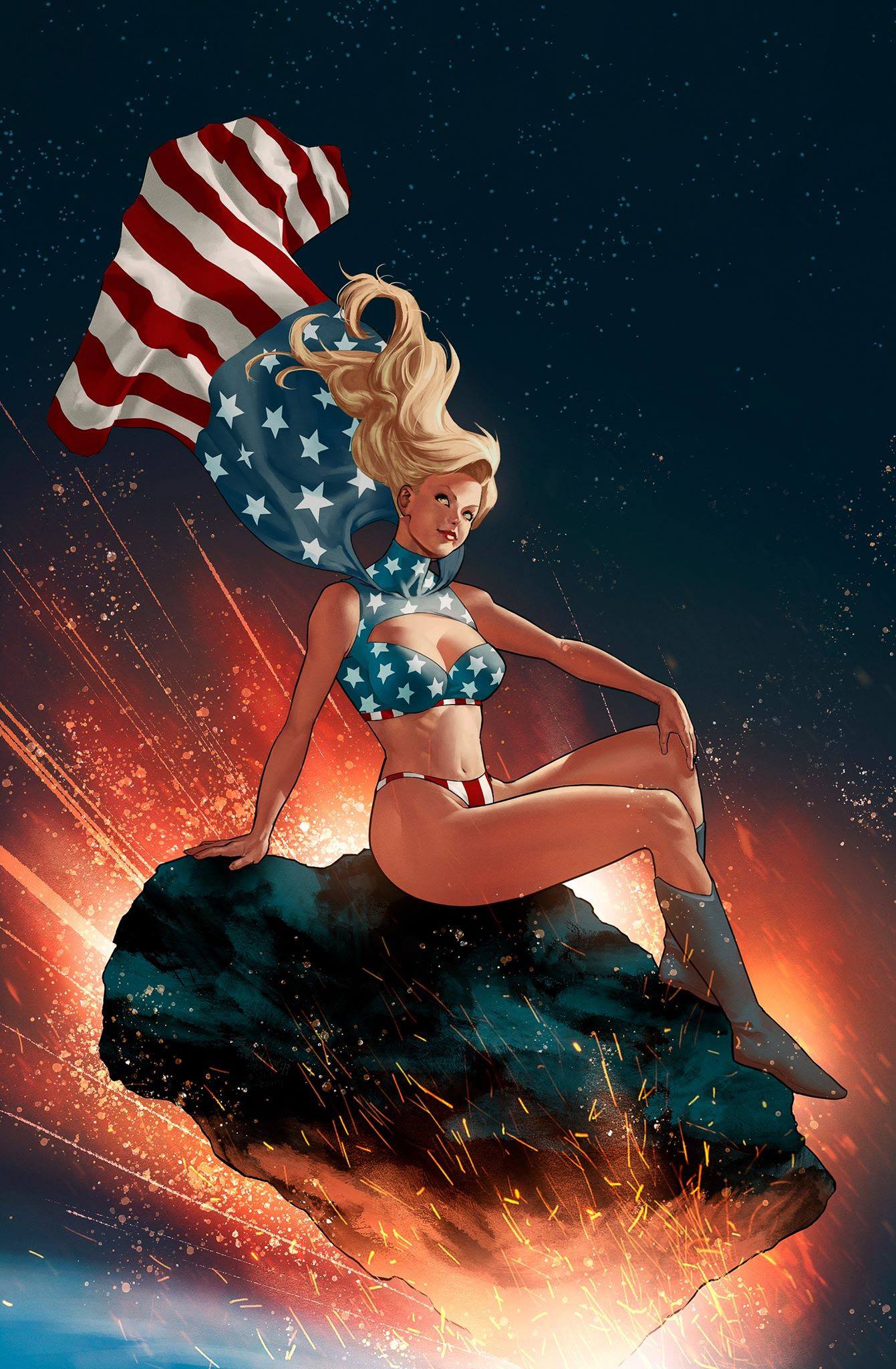PATRIOTIKA #1 GASTON 'ADAM HUGHES LOSH 23 HOMAGE' COSPLAY VIRGIN VARIANT LIMITED TO 180 COPIES