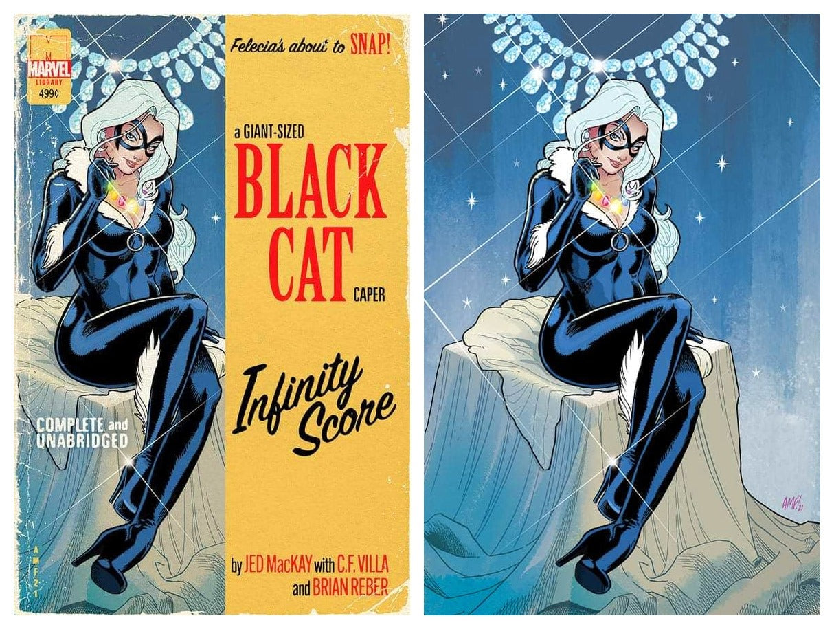 GIANT-SIZE BLACK CAT INFINITY SCORE #1 VINTAGE MAGAZINE HOMAGE/VIRGIN SET LIMITED TO 1000 SETS
