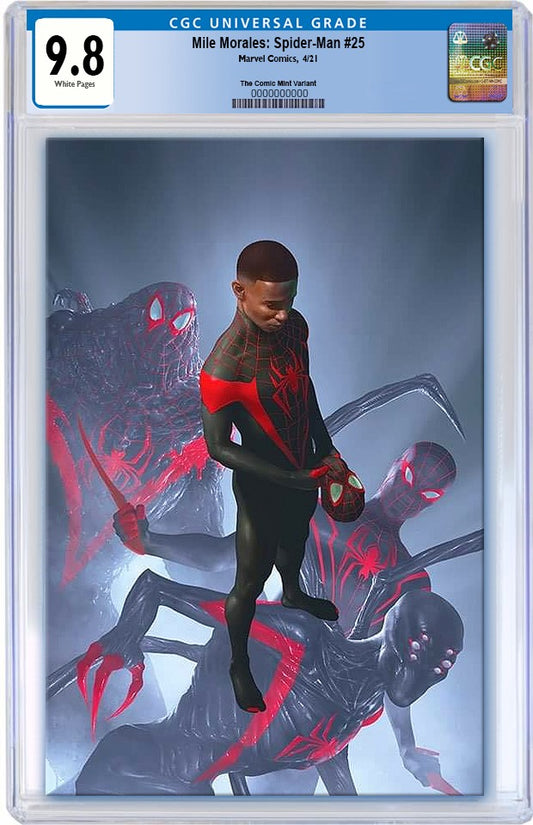 MILES MORALES SPIDER-MAN #25 RAHZZAH ULTIMATE FALLOUT 4 HOMAGE VIRGIN VARIANT LIMITED TO 1000 CGC 9.8 PREORDER