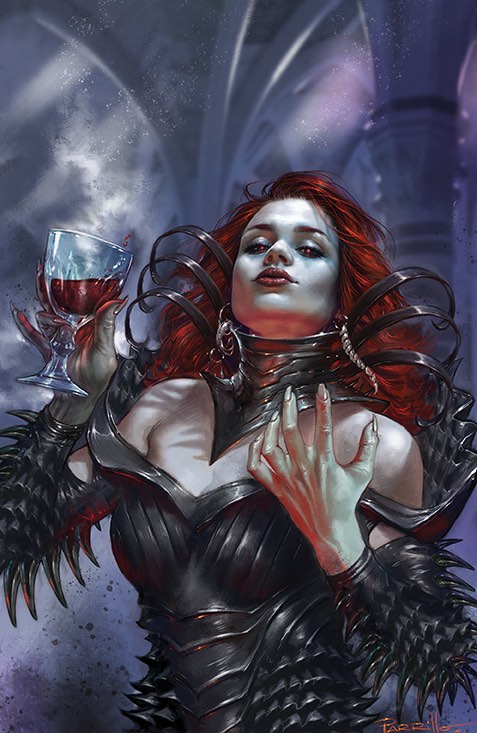 MAGIC THE GATHERING #1 LUCIO PARRILLO 'OLIVIA VOLDAREN' VIRGIN VARIANT LIMITED TO 300 WITH NUMBERED COA