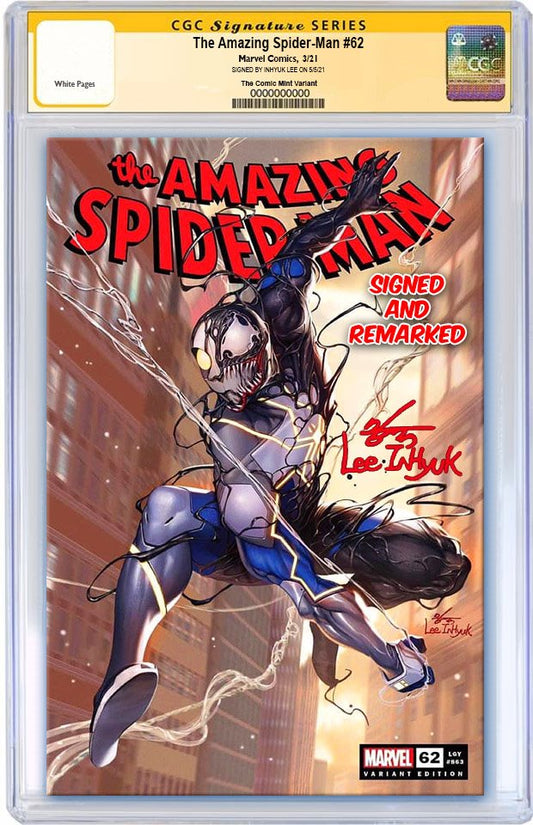 AMAZING SPIDER-MAN #62 INHYUK LEE VARIANT LIMITED TO 800 WITH COA CGC REMARK PREORDER