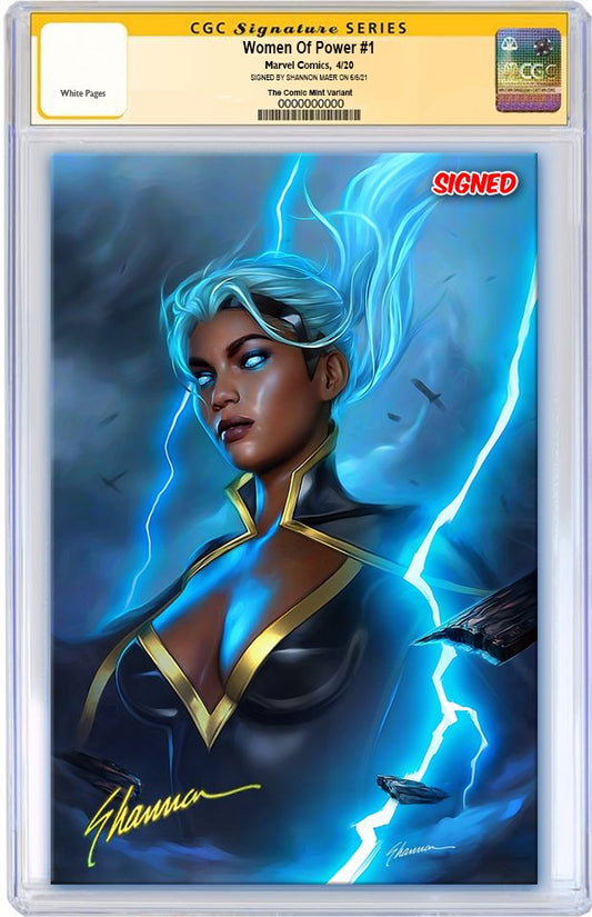 WOMEN OF MARVEL #1 SHANNON MAER VIRGIN VARIANT LIMITED TO 600 WITH NUMBERED COA CGC SS PREORDER