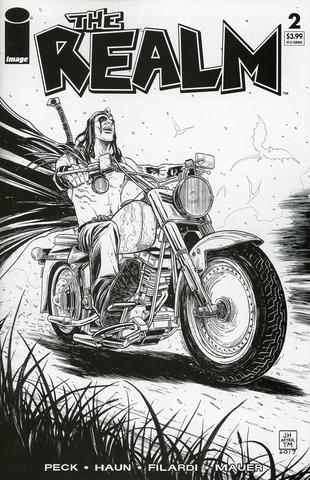 REALM #2 CVR D B&W WALKING DEAD #15 TRIBUTE VAR (MR)