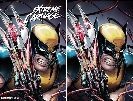 EXTREME CARNAGE ALPHA #1 CLAYTON CRAIN TRADE/VIRGIN VARIANT SET