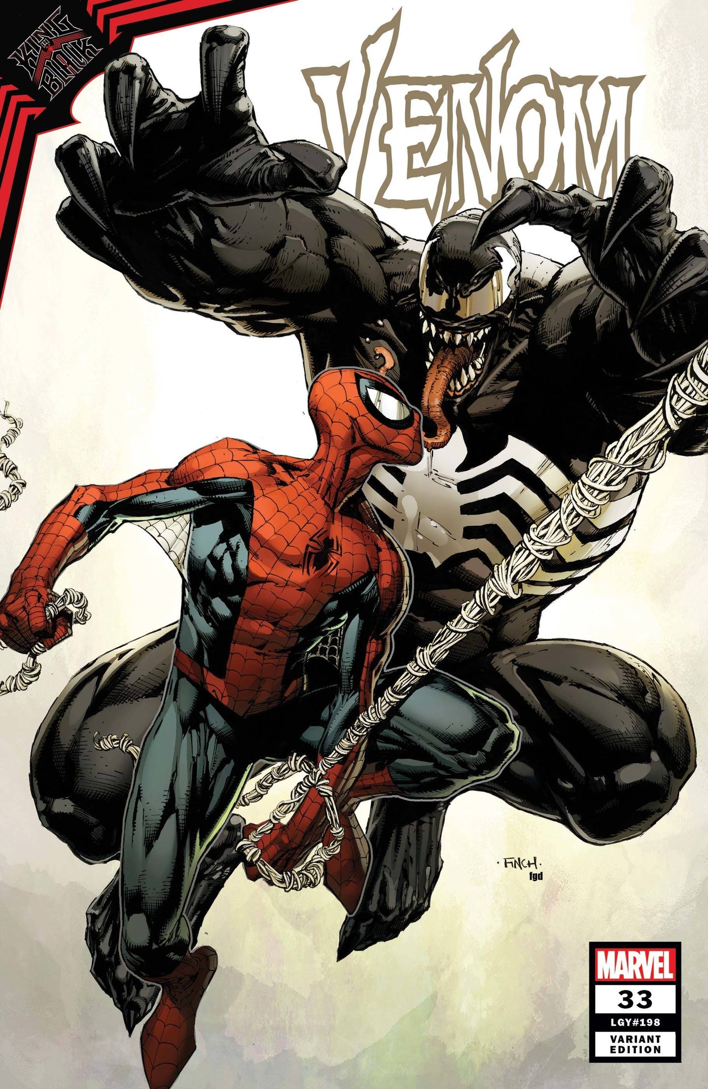 VENOM #33 1:50 FINCH VENOM VS SPIDER-MAN VARIANT