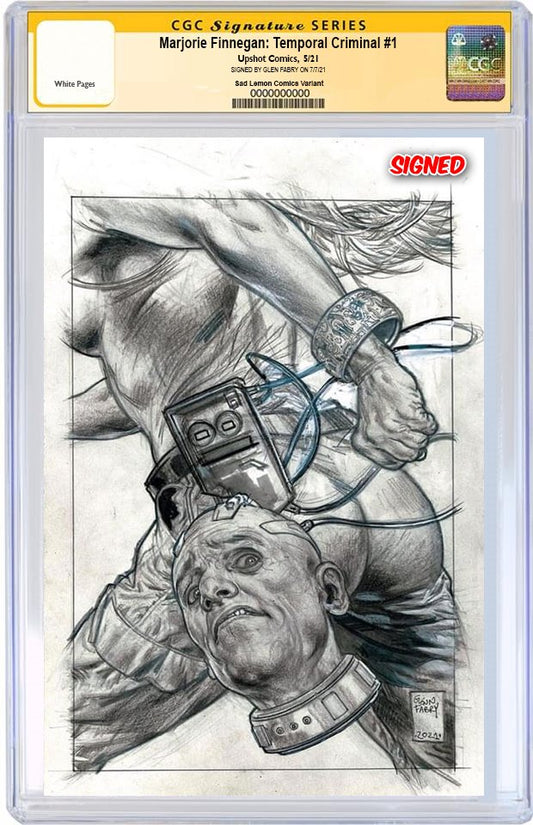 MARJORIE FINNEGAN TEMPORAL CRIMINAL #1 GLENN FABRY SKETCH VARIANT LIMITED TO 225 COPIES CGC SS PREORDER
