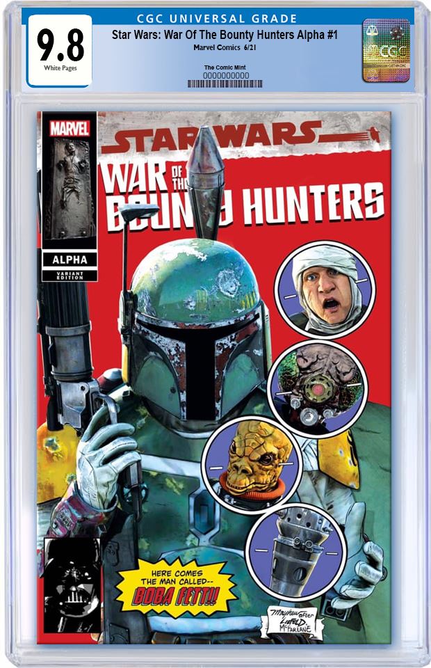STAR WARS WAR BOUNTY HUNTERS ALPHA #1 MIKE MAYHEW RED TRADE DRESS VARIANT LIMITED TO 3000 CGC 9.8 PREORDER
