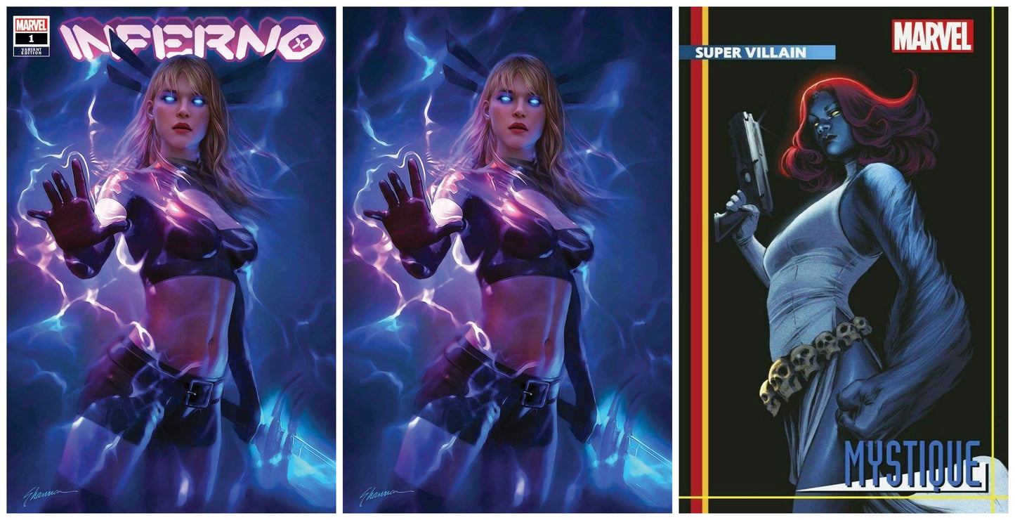 INFERNO #1 SHANNON MAER TRADE/VIRGIN VARIANT SET LIMITED TO 800 SETS WITH NUMBERED COA + 1:25