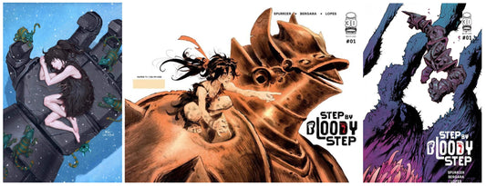 STEP BY BLOODY STEP #1 INHYUK LEE VIRGIN VARIANT LIMITED TO 500 COPIES, 1:25 & 1:10 VARIANT