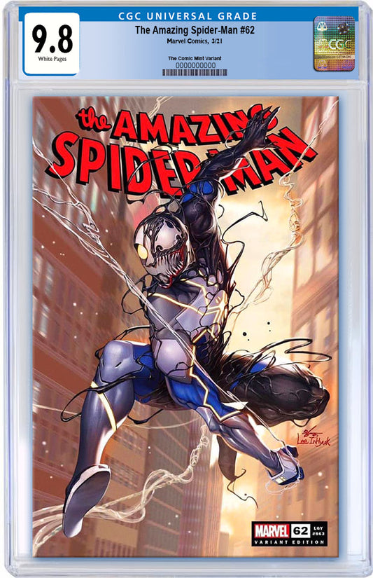 AMAZING SPIDER-MAN #62 INHYUK LEE VARIANT LIMITED TO 800 WITH COA CGC 9.8 PREORDER
