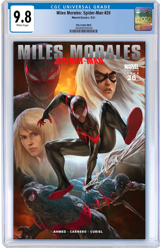 MILES MORALES SPIDER-MAN #26 SKAN ULTIMATE FALLOUT 4 DJURDJEVIC HOMAGE TRADE DRESS VARIANT LIMITED TO 3000 CGC 9.8 PREORDER