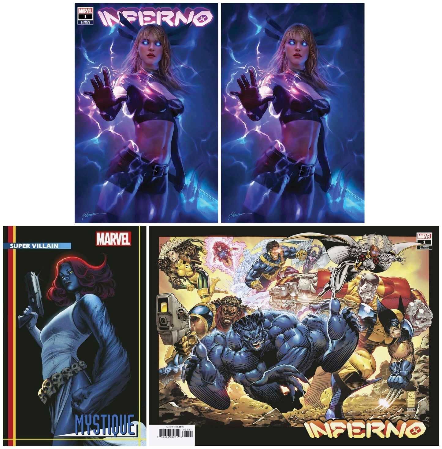 INFERNO #1 SHANNON MAER TRADE/VIRGIN VARIANT SET LIMITED TO 800 SETS WITH NUMBERED COA + 1:25 & 1:50