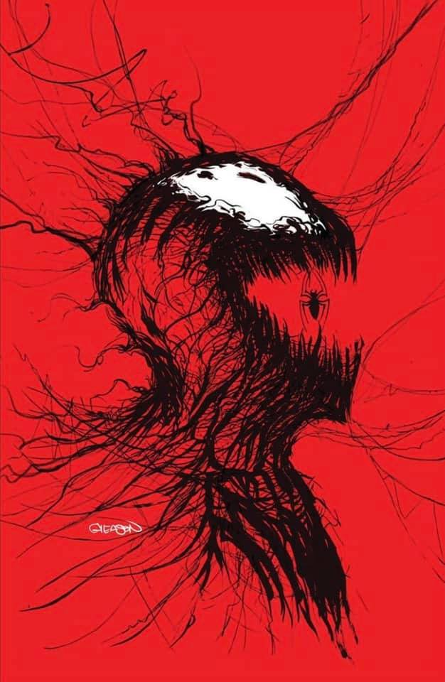 CARNAGE BLACK WHITE AND BLOOD #1 PATRICK GLEASON WEBHEAD VIRGIN VARIANT LIMITED TO 2500
