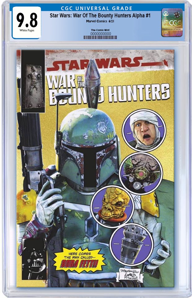 STAR WARS WAR BOUNTY HUNTERS ALPHA #1 MIKE MAYHEW GOLD TRADE DRESS VARIANT LIMITED TO 1500 CGC 9.8 PREORDER