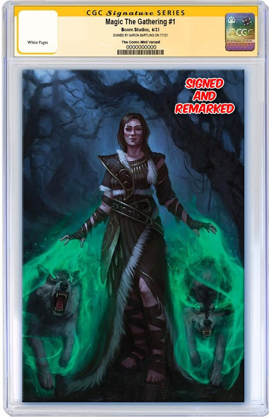 MAGIC THE GATHERING #1 AARON BARTLING 'ARLINN KORD'  VIRGIN CONMINTION CON VARIANT LIMITED TO 400 CGC REMARK WITH SIGNED COA PREORDER