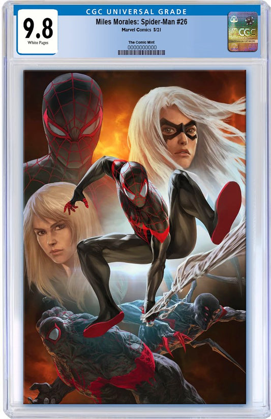 MILES MORALES SPIDER-MAN #26 SKAN ULTIMATE FALLOUT 4 DJURDJEVIC HOMAGE VIRGIN VARIANT LIMITED TO 1000 CGC 9.8 PREORDER