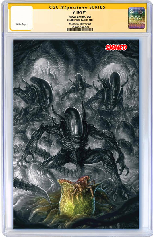 ALIEN #1 ALAN QUAH VIRGIN VARIANT LIMITED TO 600 WITH NUMBERED COA CGC SS PREORDER